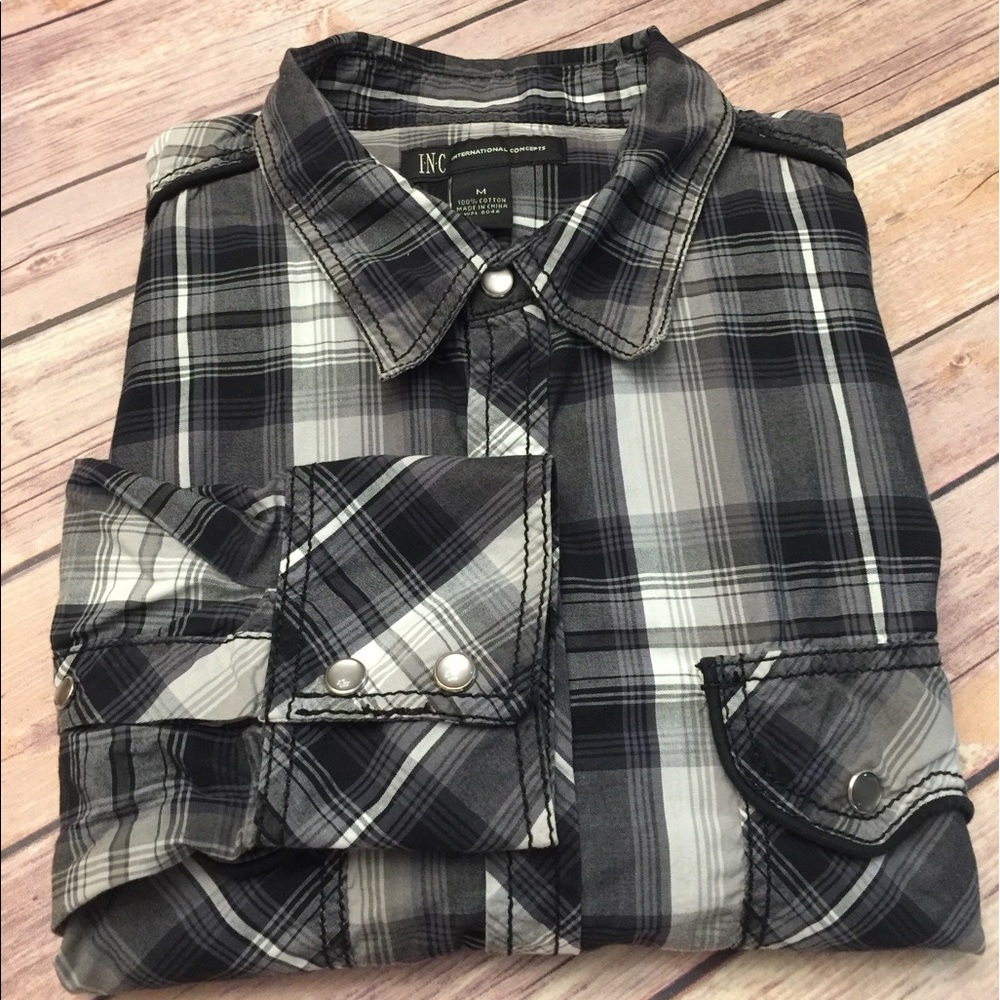 INC international concepts Men's Dress Shirt