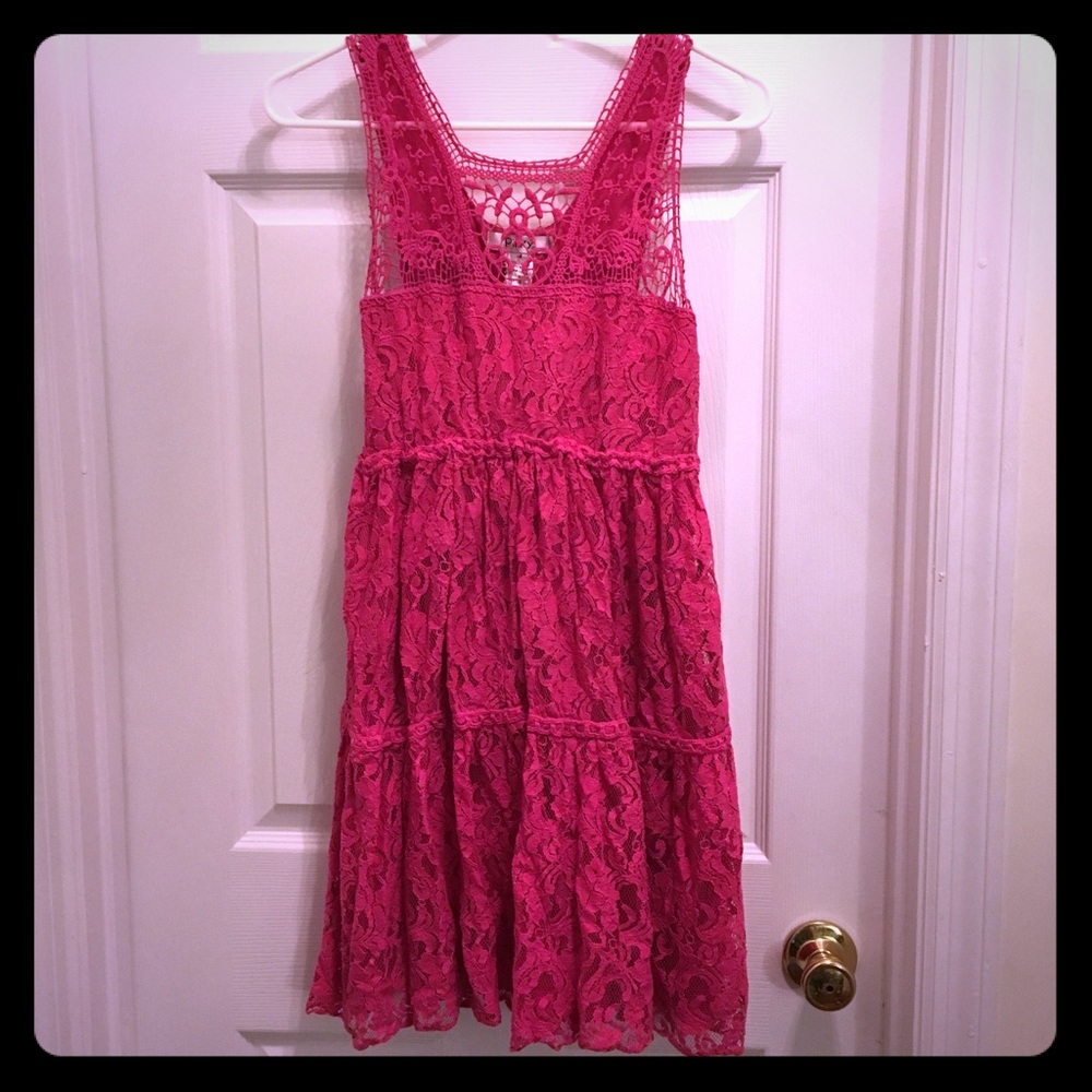 Pinky Lace Dress