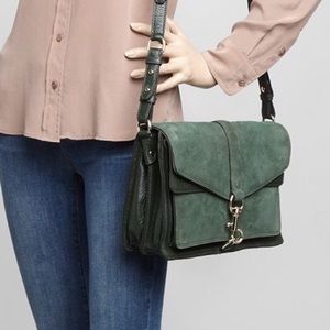 Rebecca Minkoff forest green crossbody bag