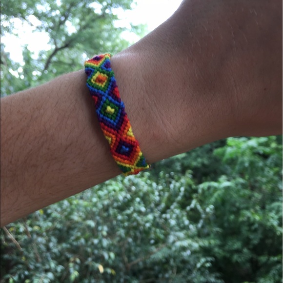 🌈Rainbow Aztec Friendship Bracelet🌈 - Picture 1 of 2