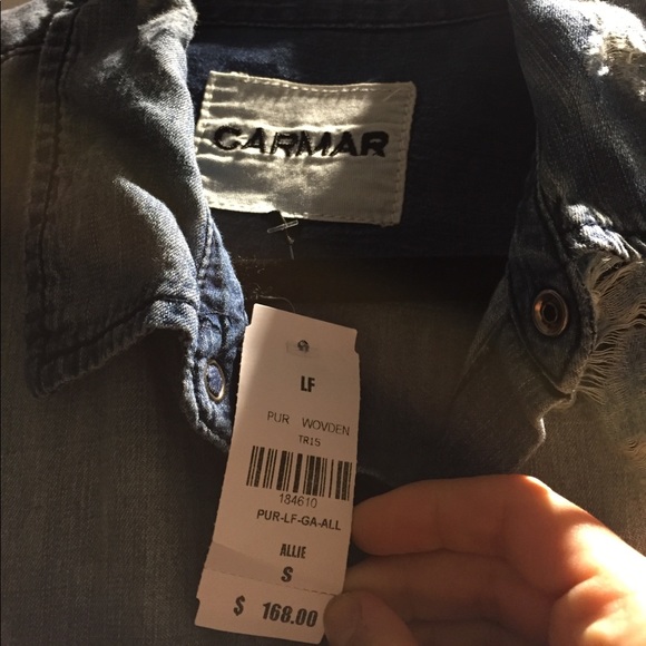 Carmar cropped denim top - Picture 3 of 3