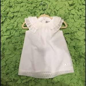 Mayoral white baby girl dress 6 months