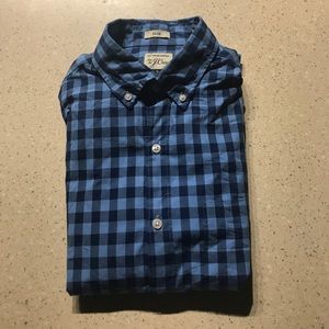 J. Crew secret wash shirt blue/indigo gingham.