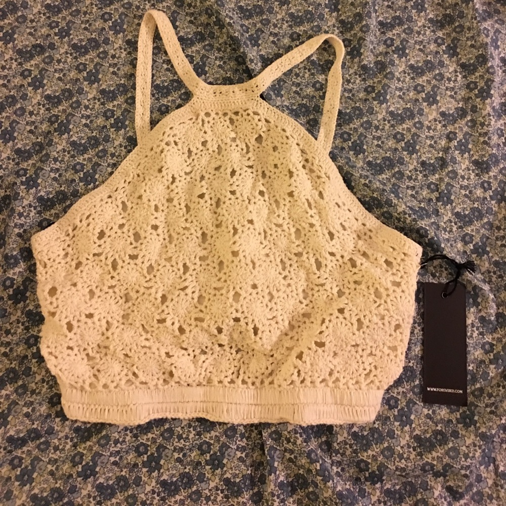Lace crop top from forever21