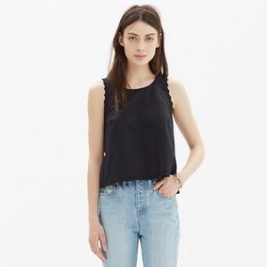 Madewell eyelet crop top