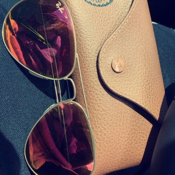 Ray Ban aviator gradient sunglasses