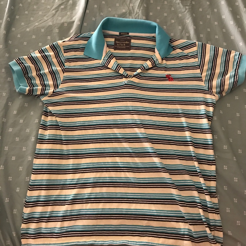 Men's Abercrombie & Fitch muscle polo - S/M