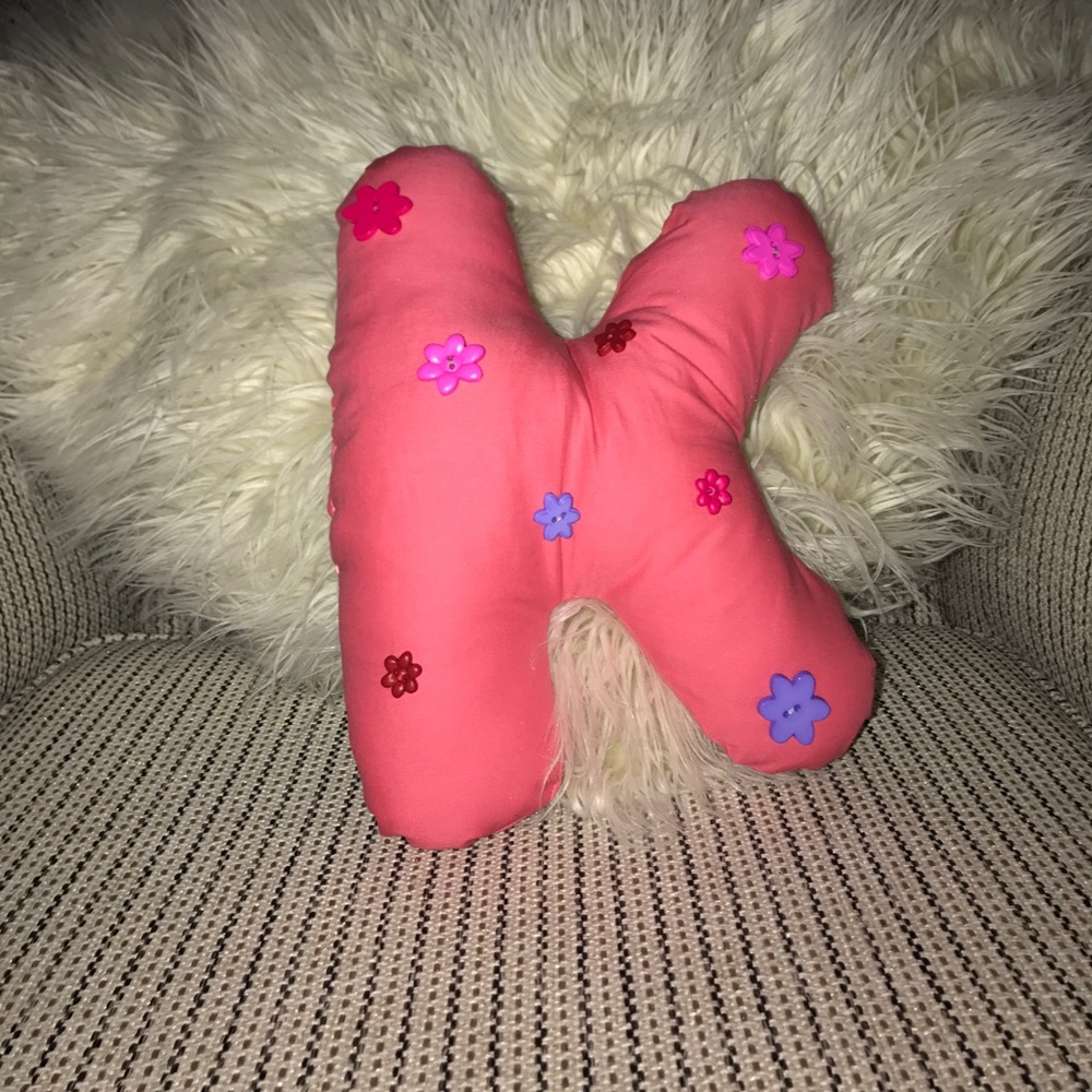 Pillow letter "K"