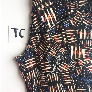 Lularoe Americana TC flag leggings