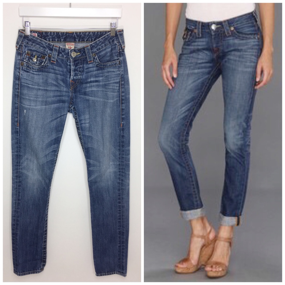 True Religion Cameron Slim Boyfriend Jeans