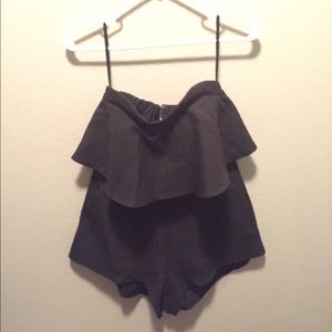 Sabo Skirt Strapless Black Romper