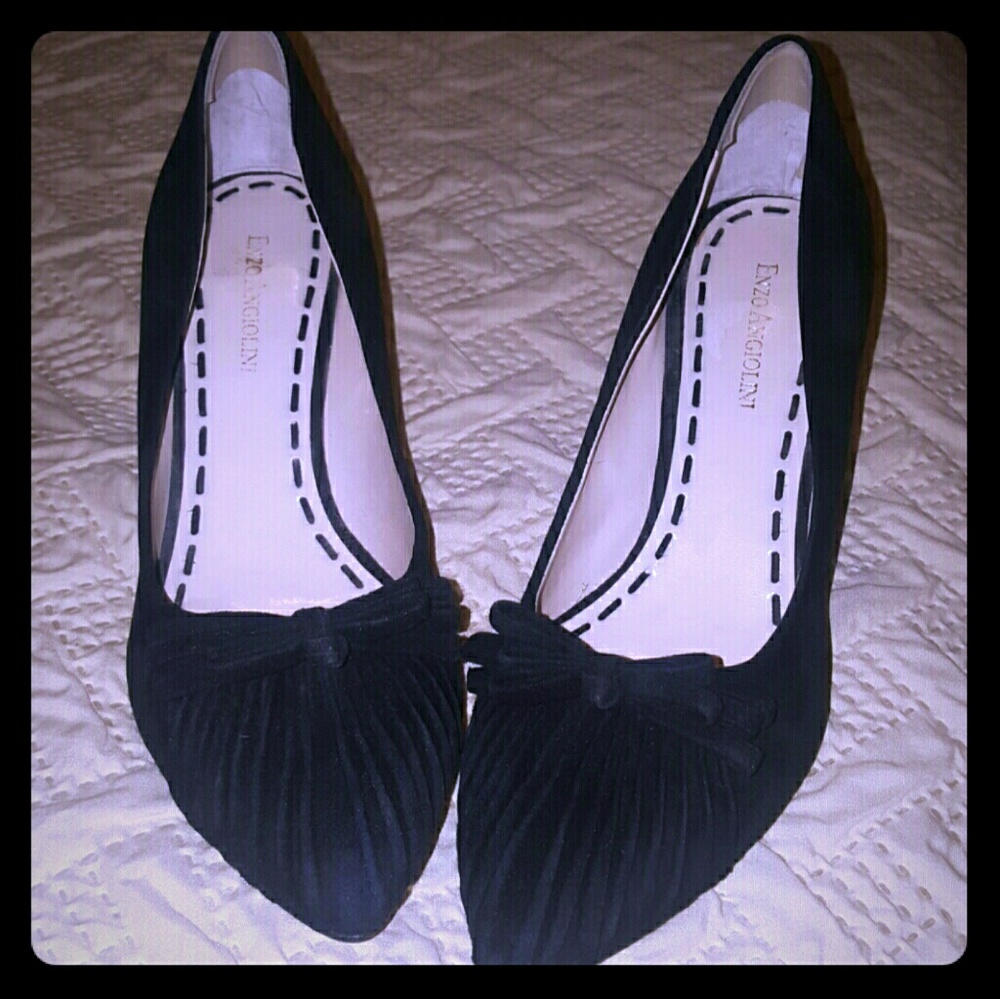 🎁Black enzo Angiolini heels size 8