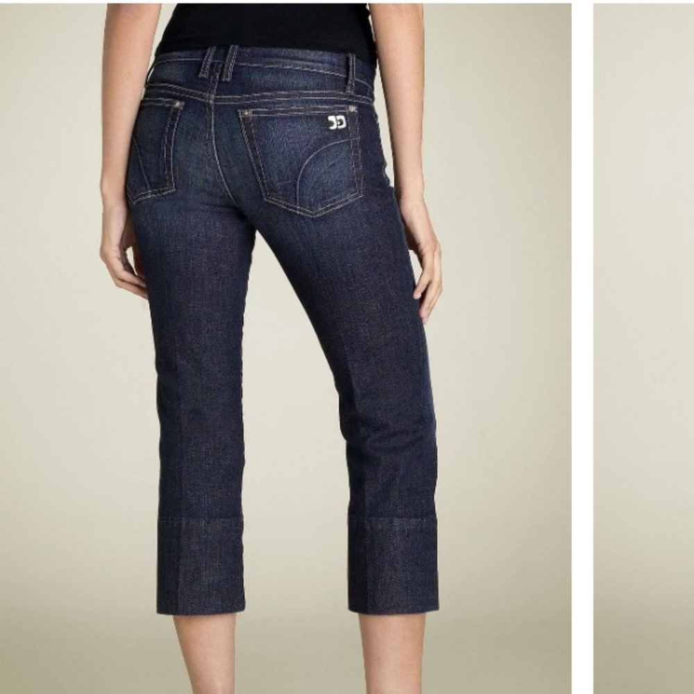 Joe's 'Socialite Kicker' Stretch Capri Dark Denim Jeans 27 Y2K