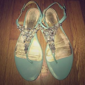 Mint Sparkle Sandal
