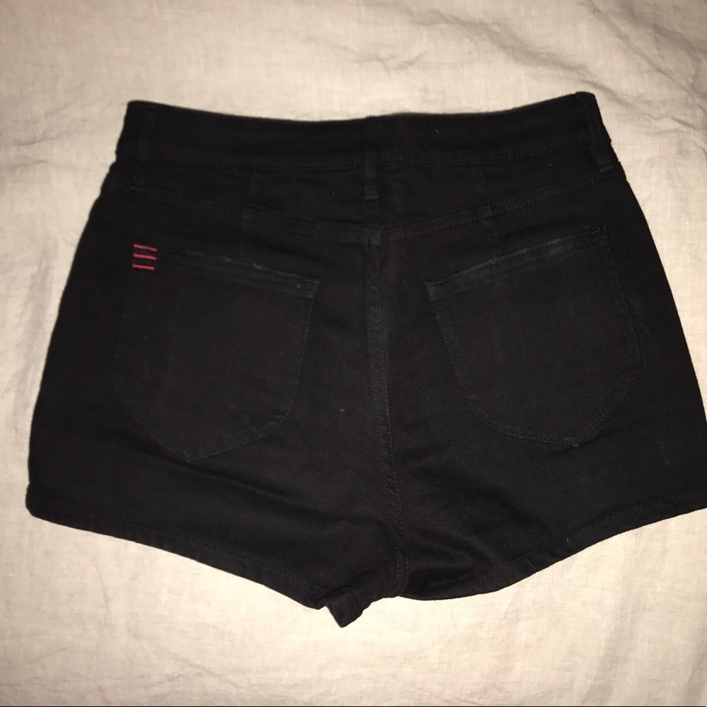 Black high waisted shorts