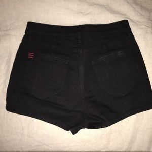 Black high waisted shorts