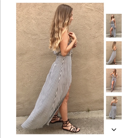 LAST 1️⃣ PRICE FIRM Striped Maxi Romper - Picture 4 of 7