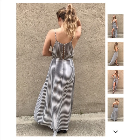 LAST 1️⃣ PRICE FIRM Striped Maxi Romper - Picture 2 of 7
