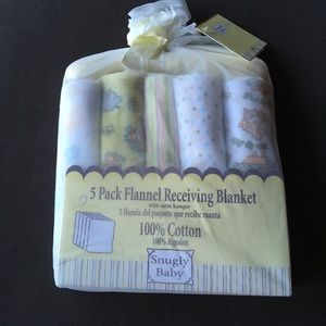 5 pack flannel receiving blankets