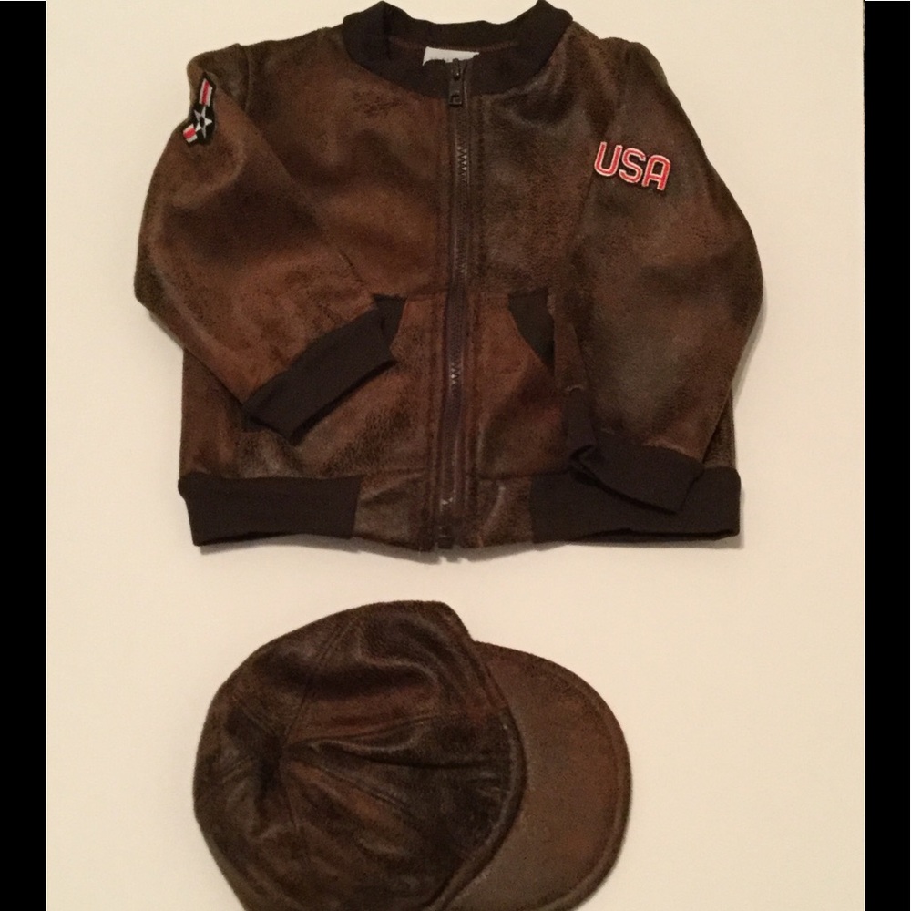 Haute Baby Bomber Jacket and Cap