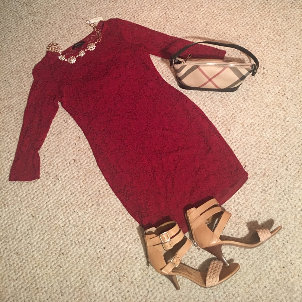 Red Sexy Lace Dress