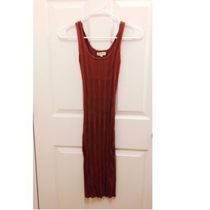 Copper/ Brown tight fitted long dress