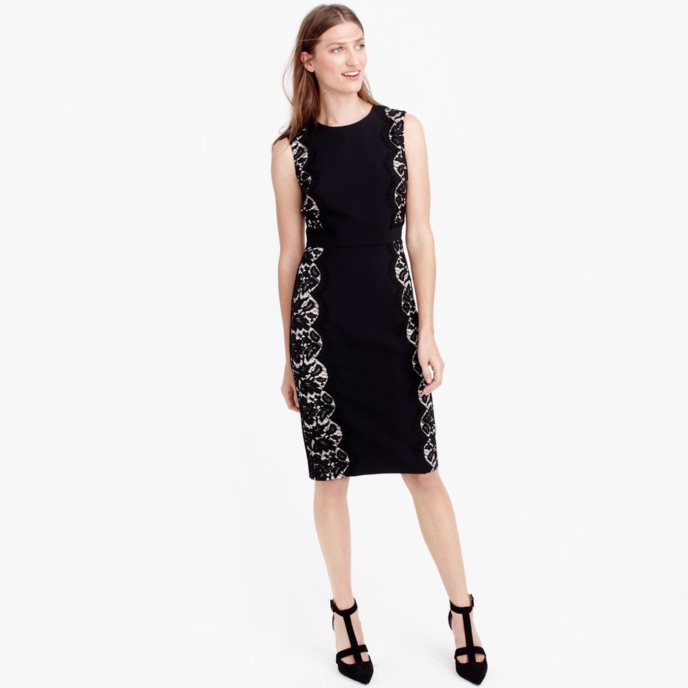 J. Crew Lace Panel Dress NWT Size 00