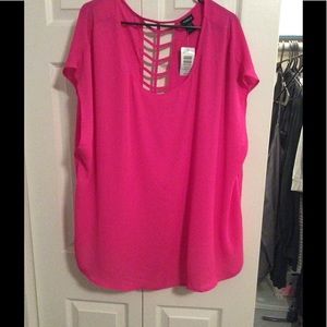 TORRID hot pink top SIZE 3