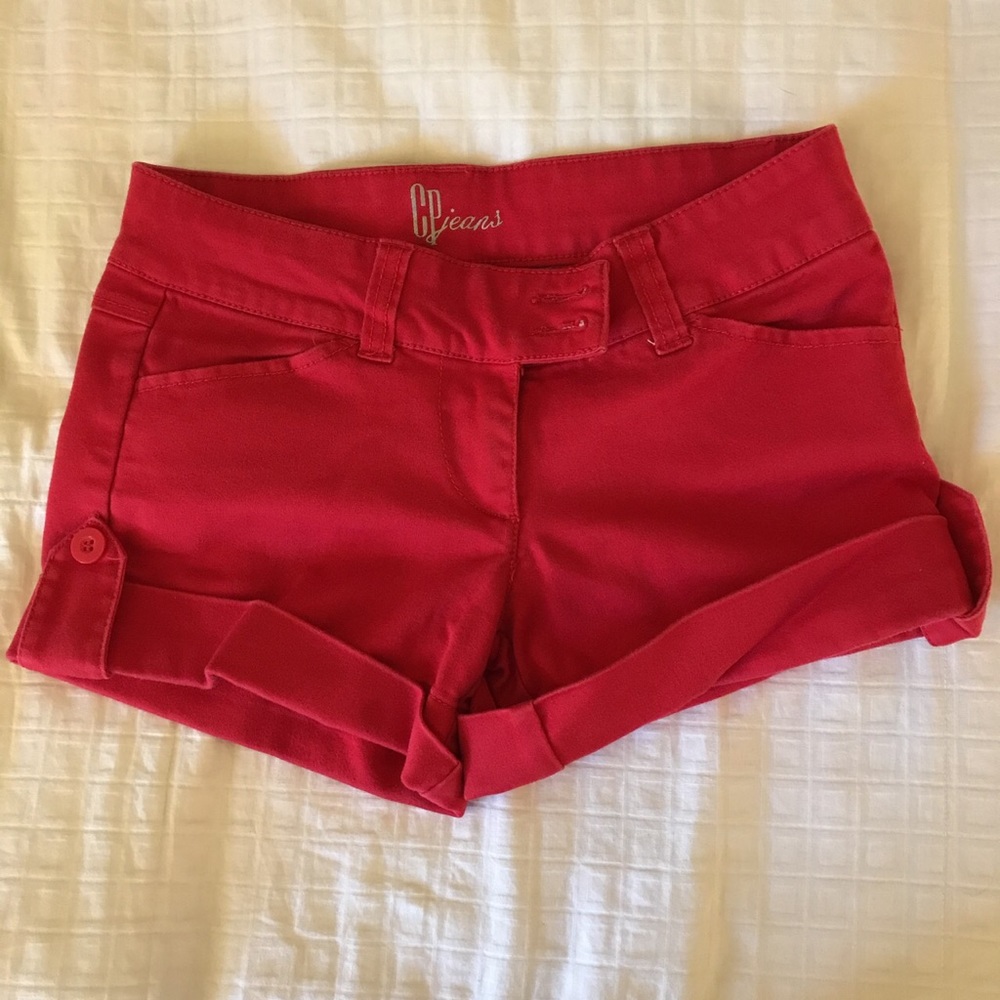 Red shorts - women's - size 3