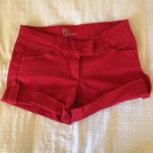 Red shorts - women's - size 3