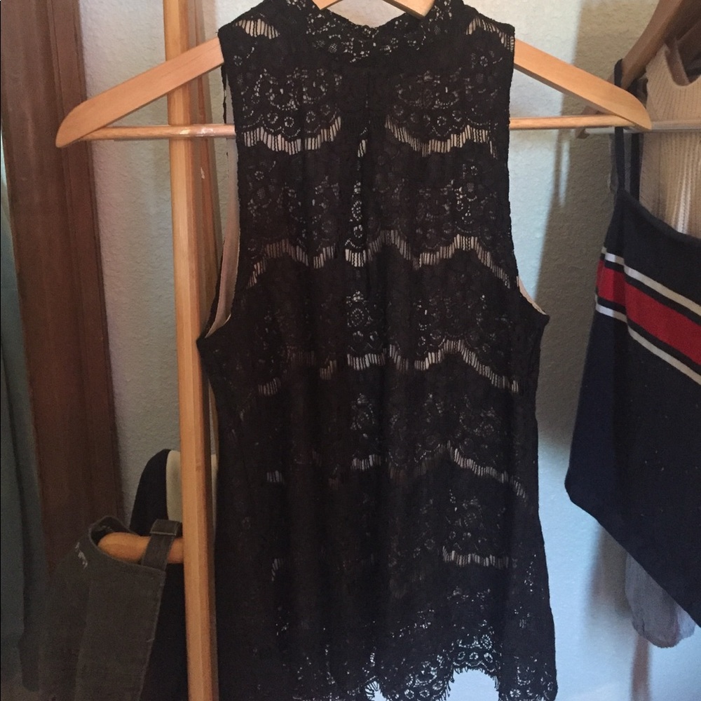 High Neck Lace Tank
