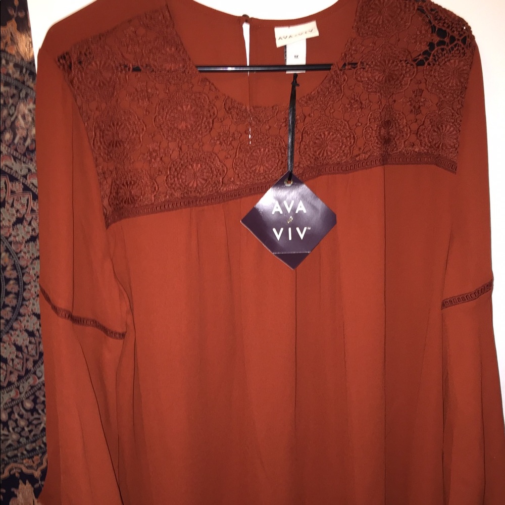 AVA & VIV Flowy Top (brand new)