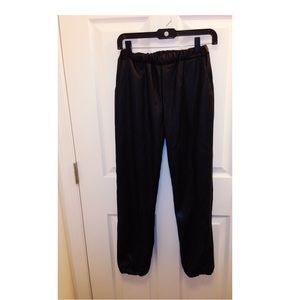 Leather Joggers