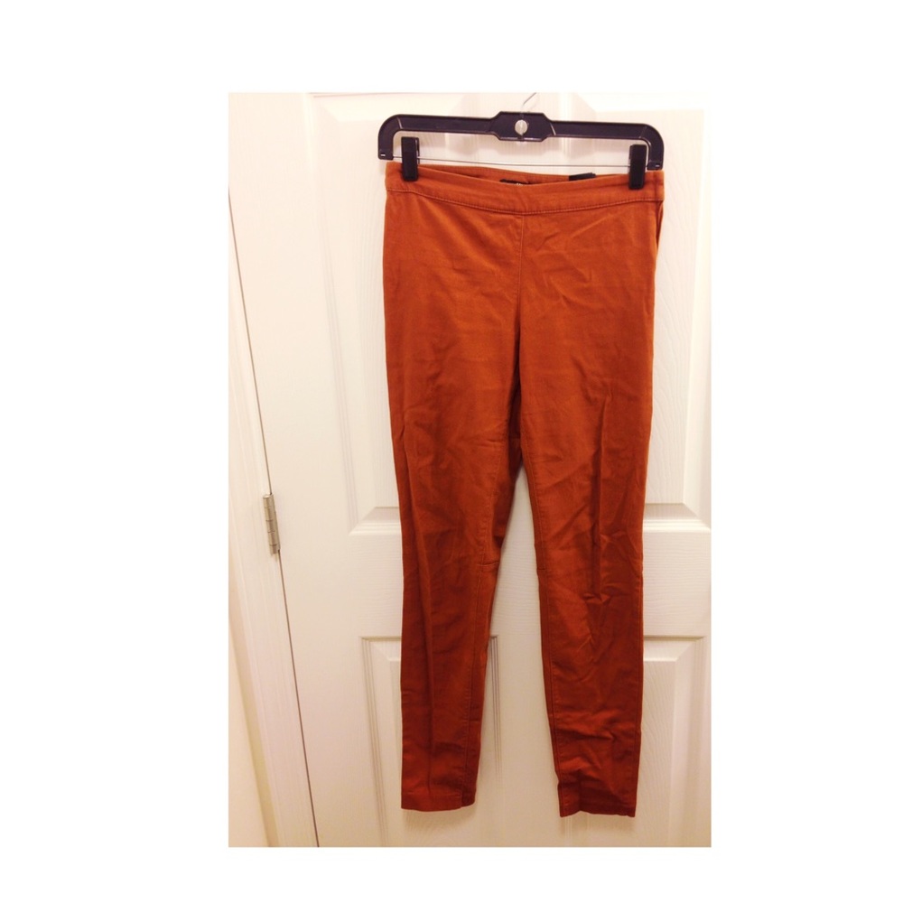 Copper Straight Fitted Pants
