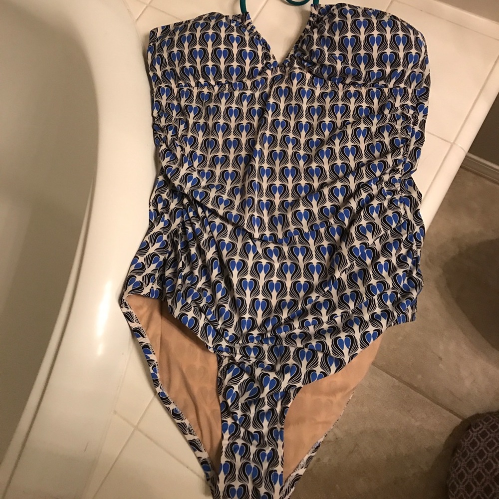 J. Crew one-piece bathing suit, size 8.