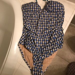 J. Crew one-piece bathing suit, size 8.