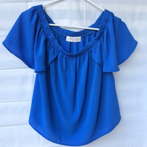 💙💠💙💠FINAL SALE! 💠💙💠💙 Blue OTS top, NWT - Picture 4 of 8