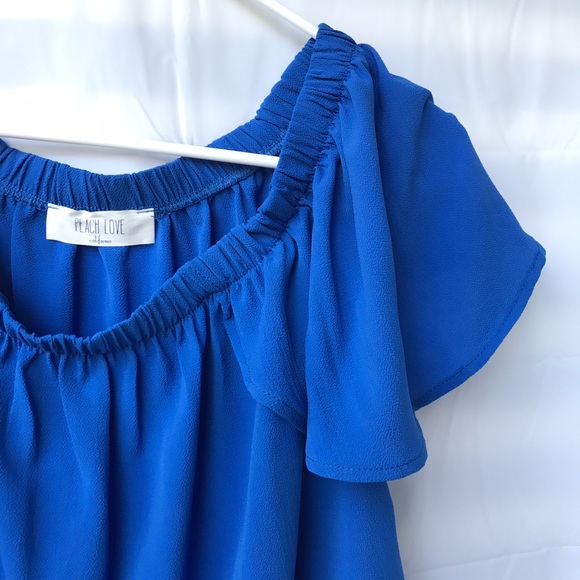 💙💠💙💠FINAL SALE! 💠💙💠💙 Blue OTS top, NWT - Picture 5 of 8