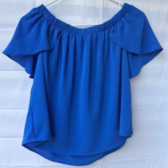 💙💠💙💠FINAL SALE! 💠💙💠💙 Blue OTS top, NWT - Picture 6 of 8