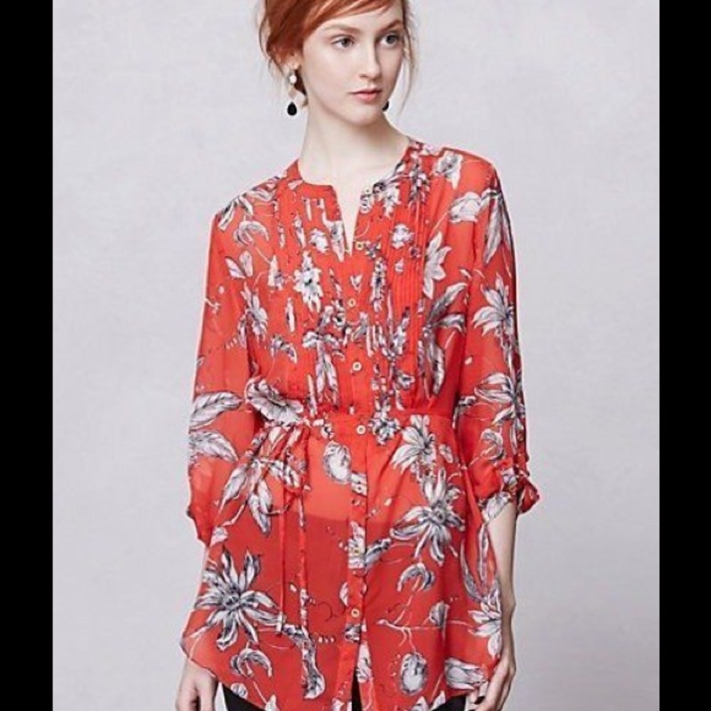 NWOT  Silk blouse Anthropologie