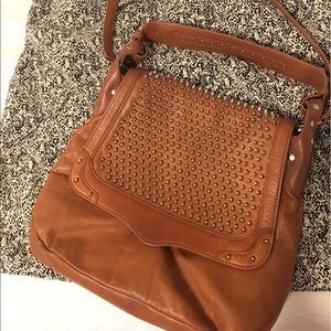 Rebecca Minkoff Moonstruck Studded Hobo (Almond)