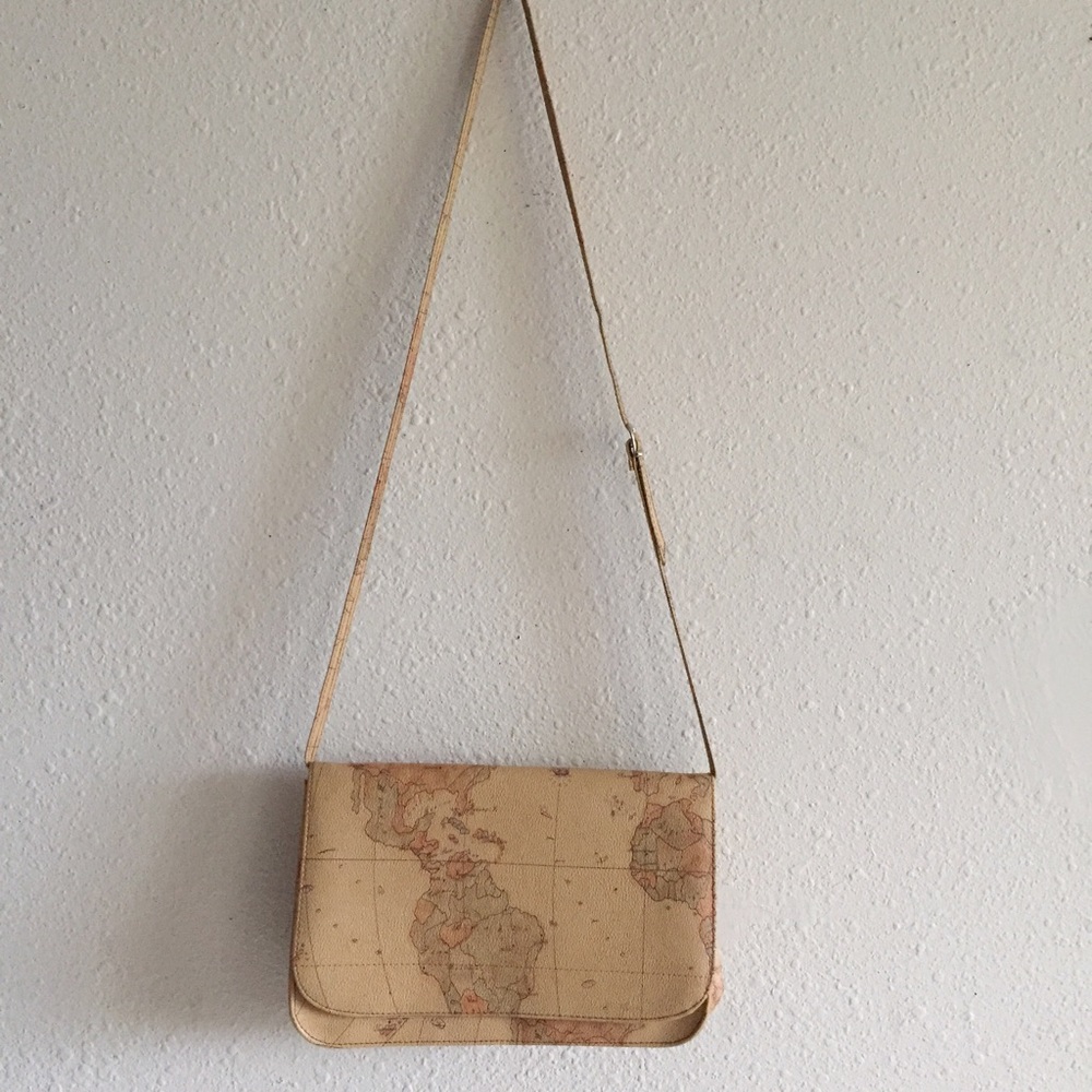 Vintage World Map Purse