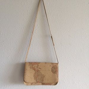 Vintage World Map Purse