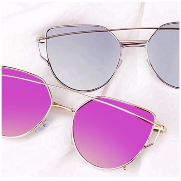Mirror SUNGLASSES Silver Gold Pink Rose Gold NEW!! - Picture 3 of 5