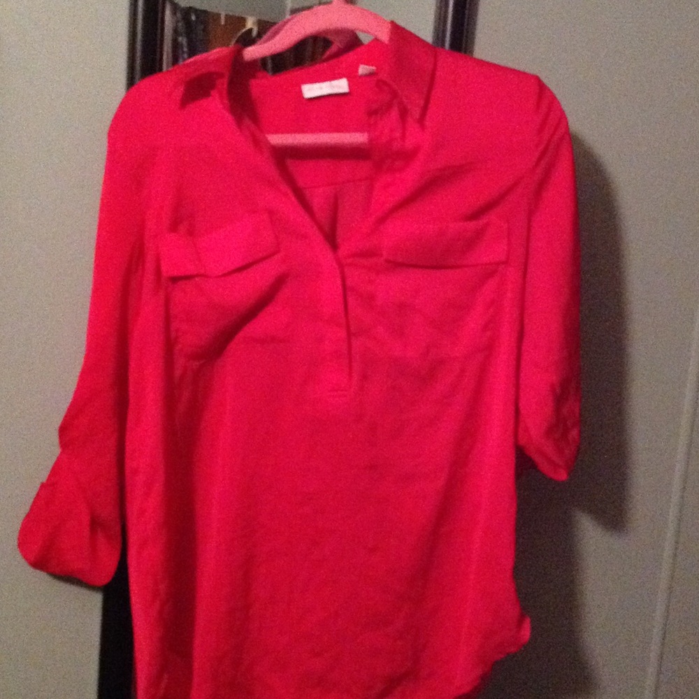 NY & Co. women's pink dress top