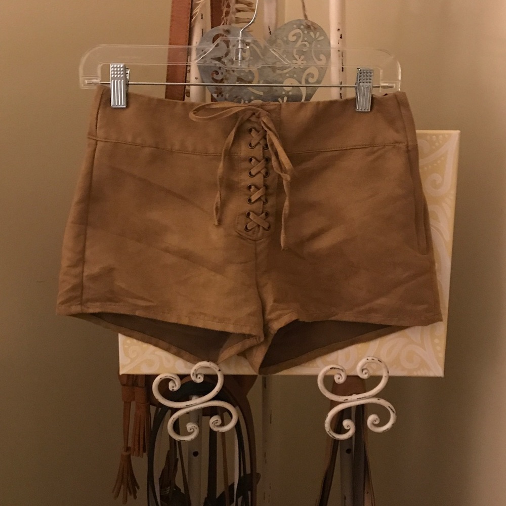 H&M lace up shorts