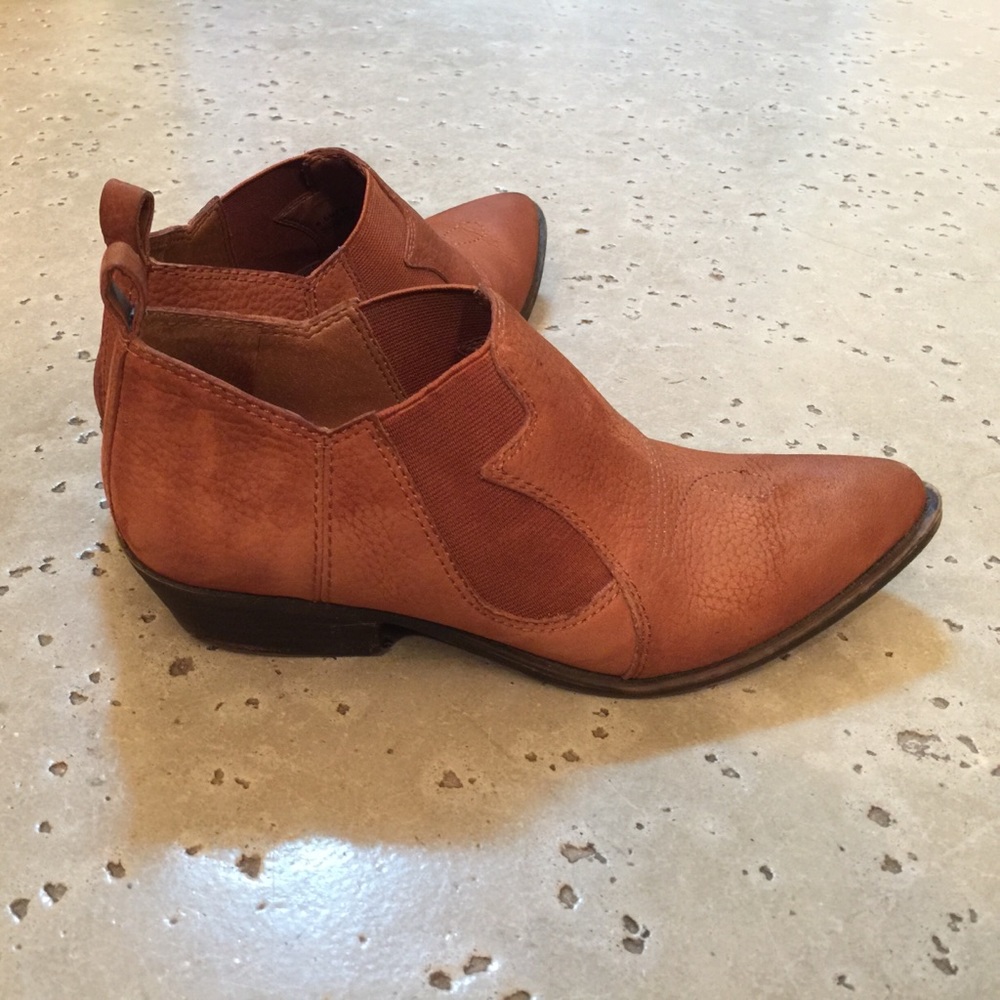 Lucky brand leather booties