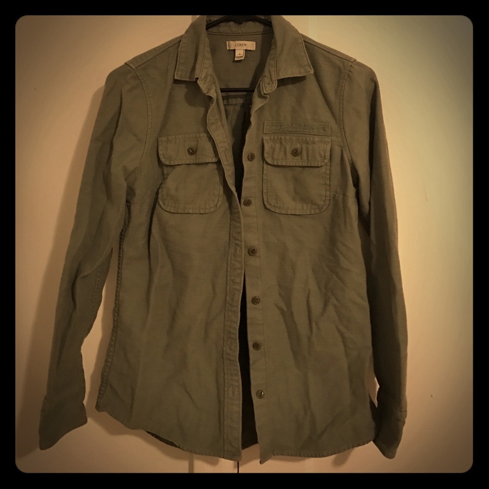 J Crew olive green jacket