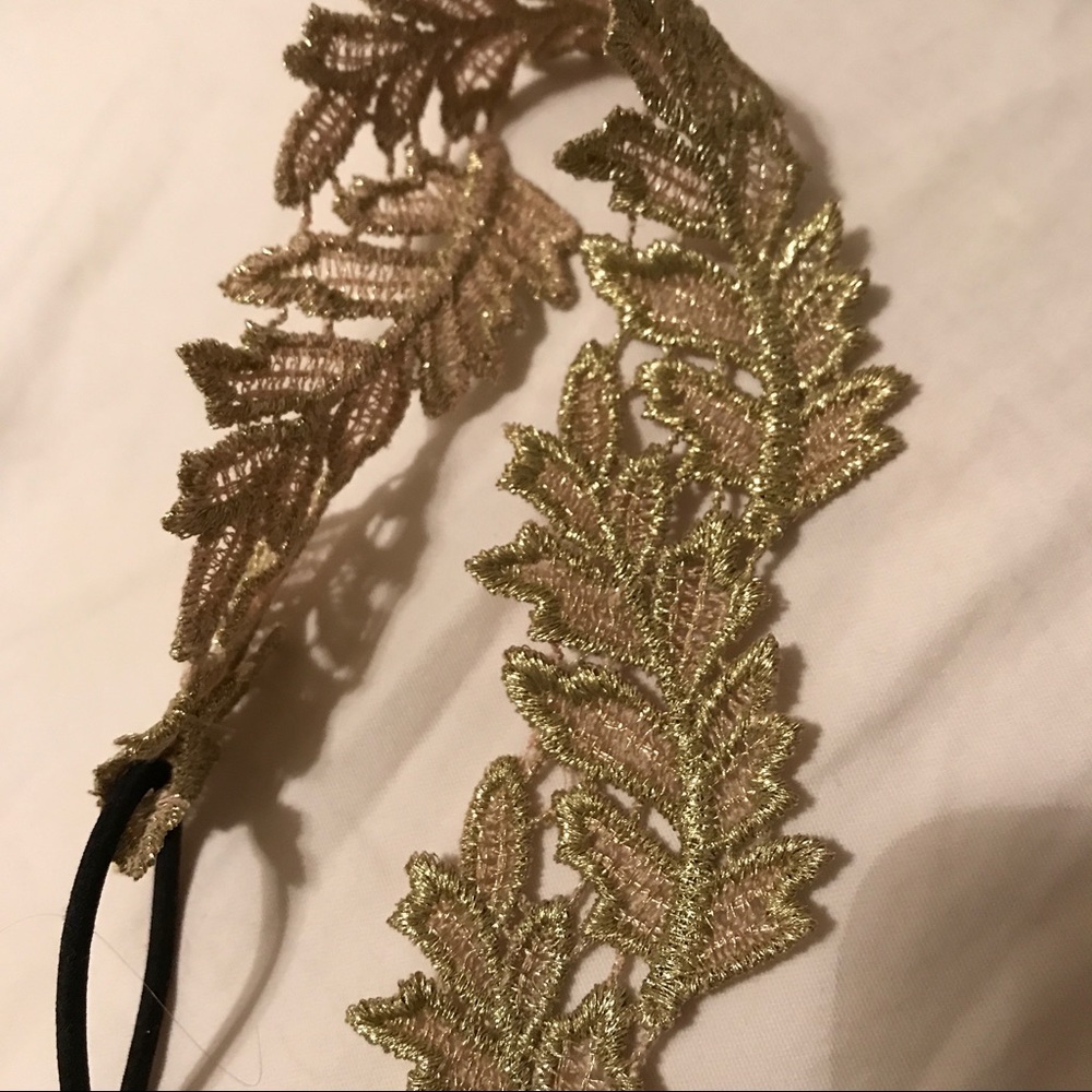 Gold leaf headband