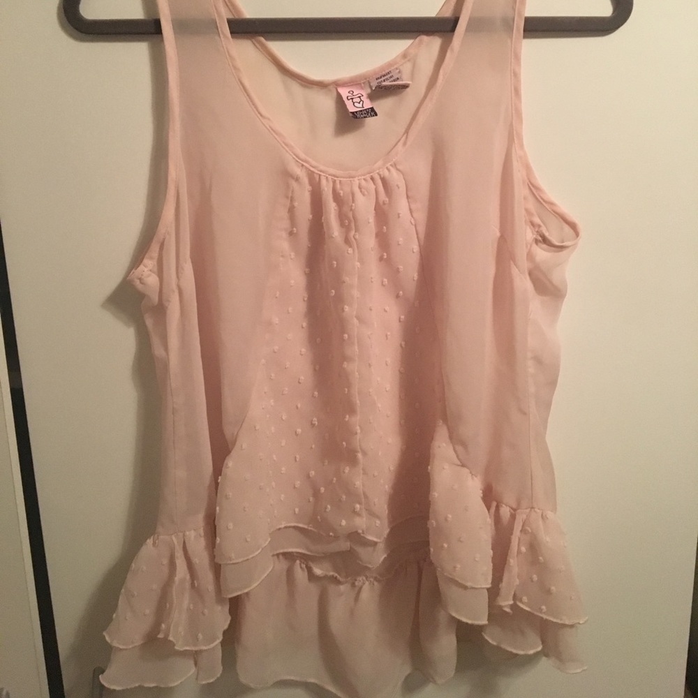 Flowy Light Pink Tank Top